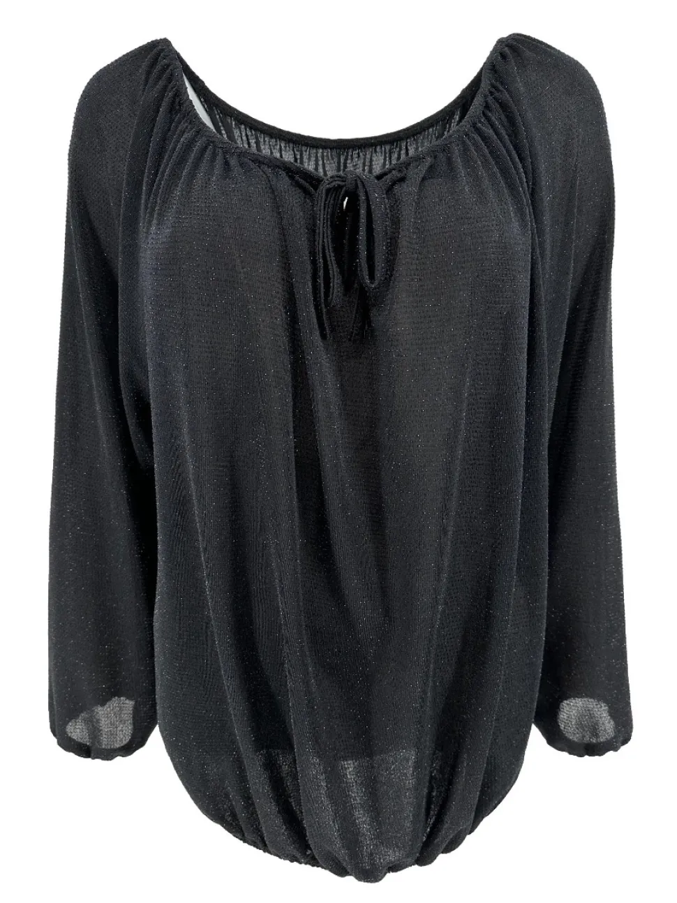 ballon_blouse_met_strik_i_0-1.webp Ballon blouse met strik in de hals glitter DOTTED zwart