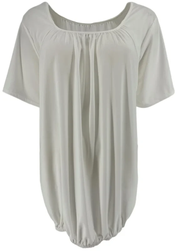 Basic ballon shirt TRAVELSTOF met korte mouw uni off-white WBD