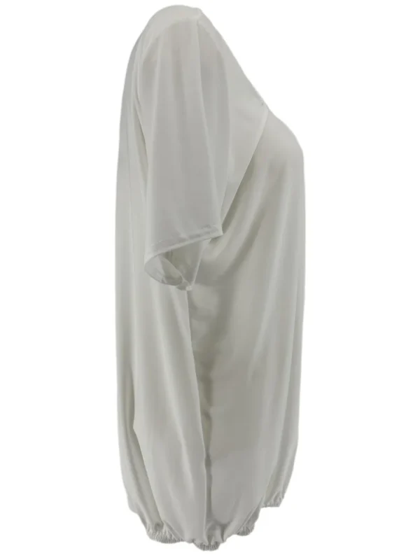 Basic ballon shirt TRAVELSTOF met korte mouw uni off-white WBD
