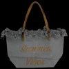 beach bag summer vibe (D2971) grey