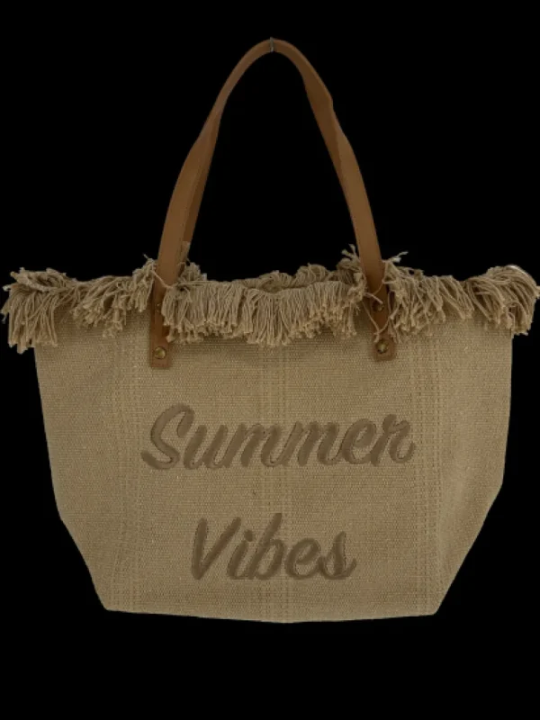 beach bag summer vibe (D2971) KHAKI