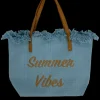 beach bag summer vibe (D2971) SKY-BLUE
