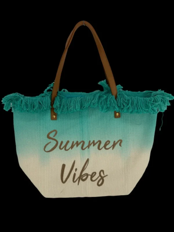 beach bag summer vibe DIPPED (D2972) AQUA