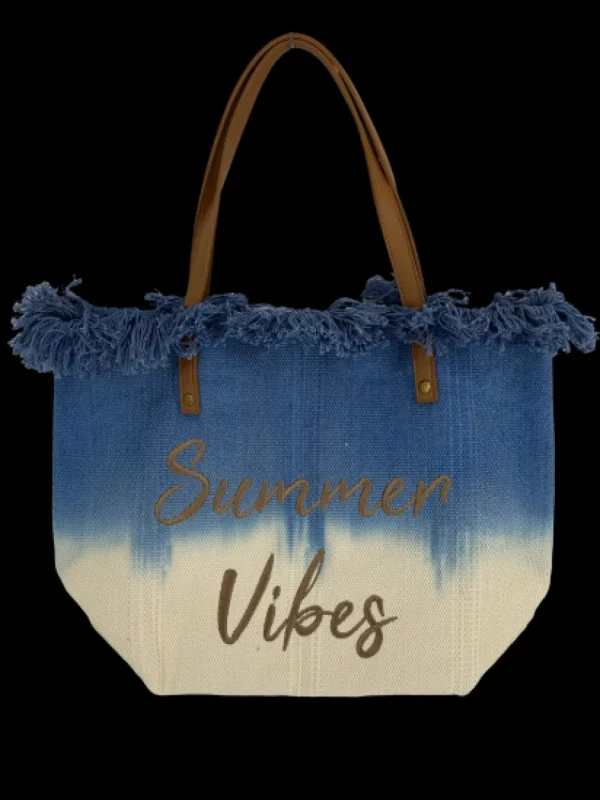 beach bag summer vibe DIPPED (D2972) NAVY