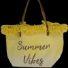 beach bag summer vibe DIPPED (D2972) YELLOW