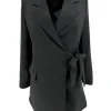 Blazer met GROTE strik aan de zijkant Jinn zwart