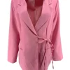 Blazer met strik aan de zijkant Yokai licht roze
