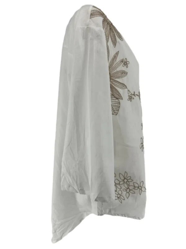 Blouse met BLOEMEN Nova gold