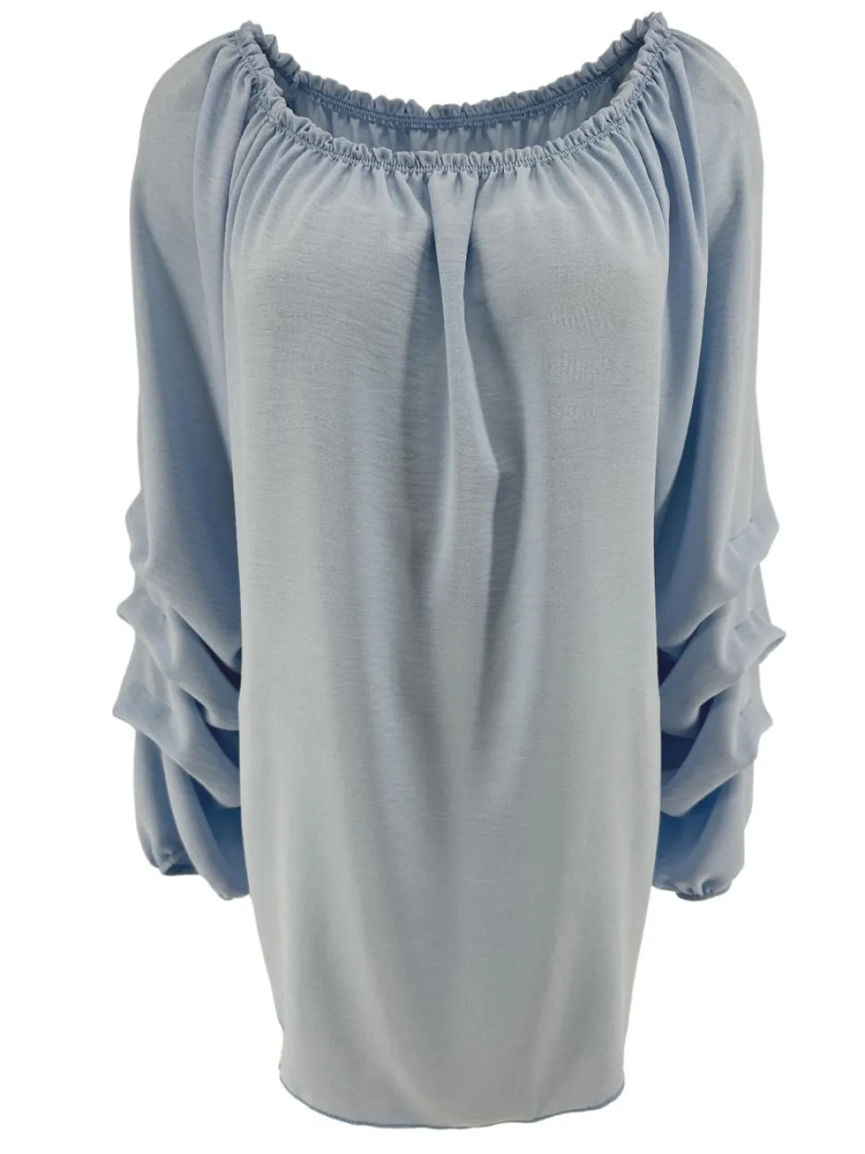 blouse_met_elastieke_hals_0-1.webp Blouse met elastieke hals en ophaal mouw Christine licht blauw