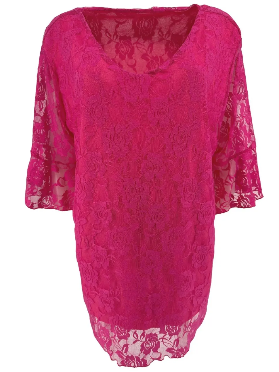 blouse_met_kant_en_vhals__0-2.webp Blouse met kant en v-hals met volant mouw Cindy fuchsia