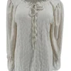 Blouse met koordje en werking Lotje beige