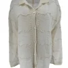 Blouse met kraag Beachy waves beige (GBD)