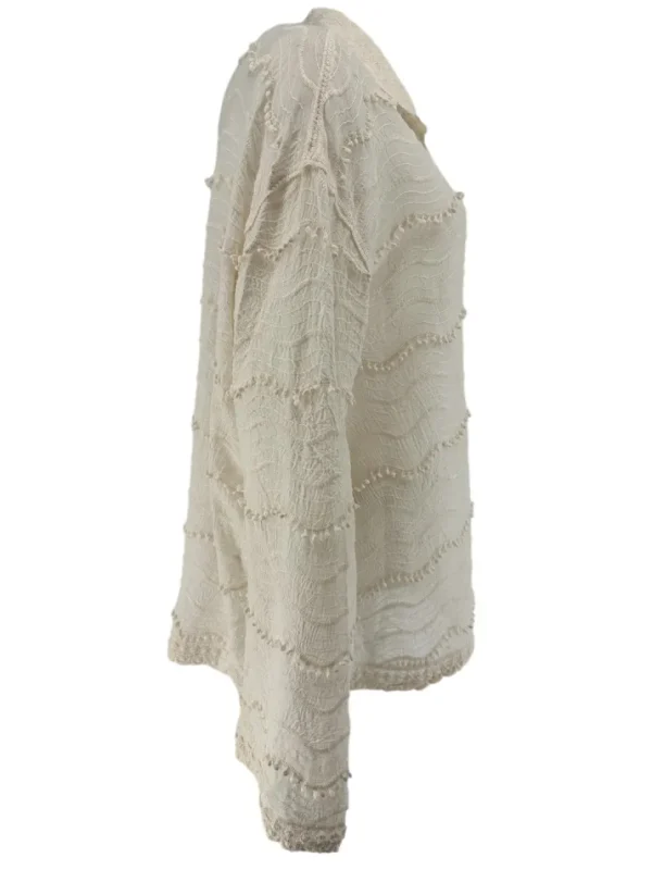 Blouse met kraag Beachy waves beige (GBD)
