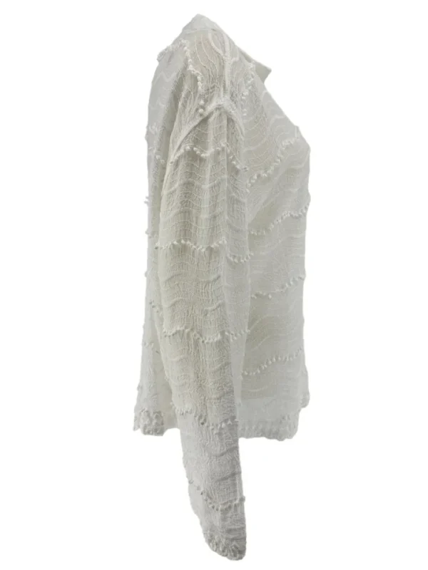 Blouse met kraag Beachy waves off-white (GBD)
