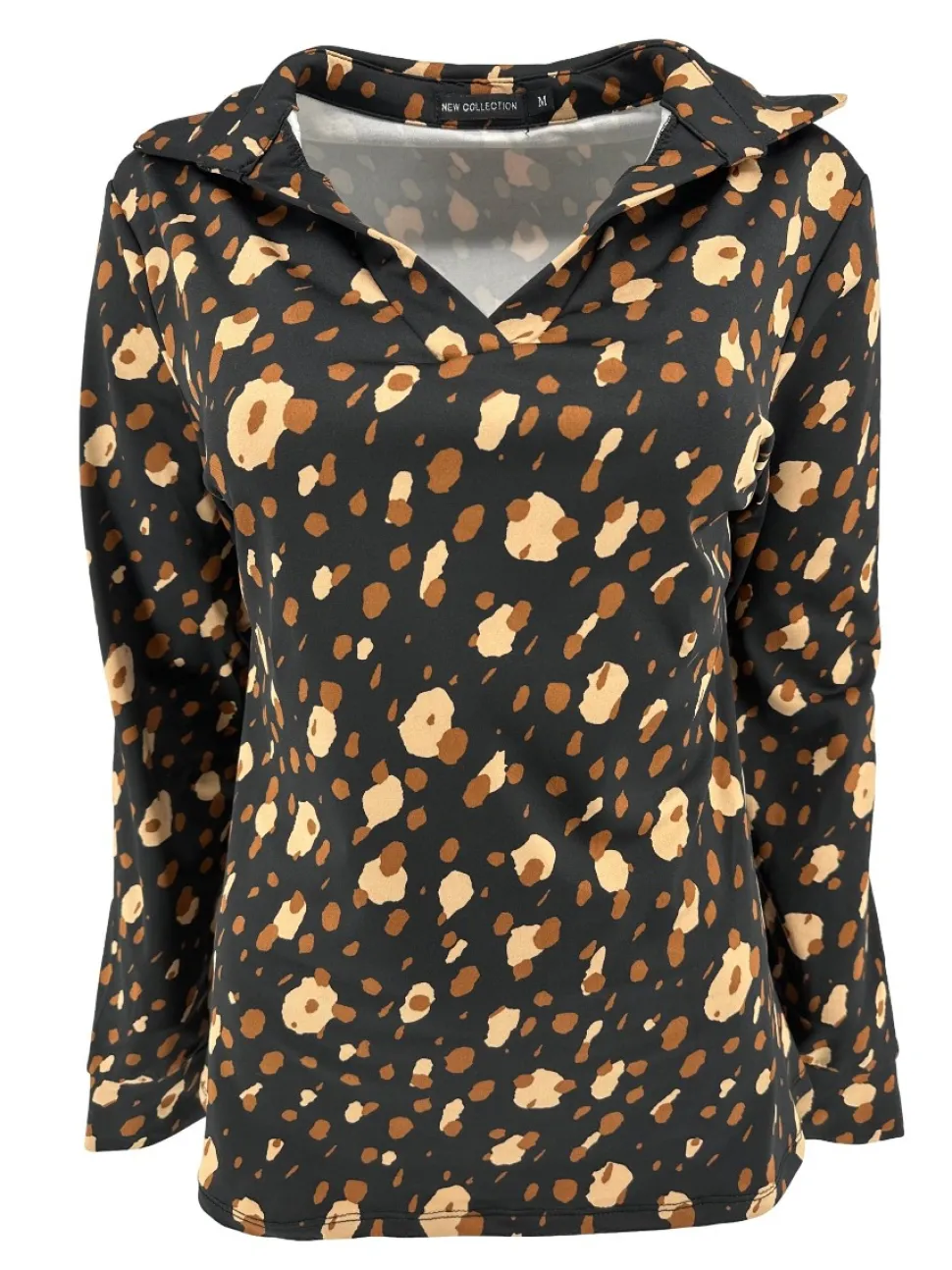 blouse_met_kraag_en_lange_0.webp Blouse met kraag en lange mouw spotted cognac (SALE)