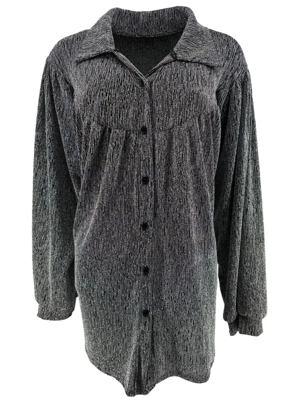 blouse_met_kraag_hals_en__0-2.webp Blouse met kraag hals en knoopjes Alice met GLITTER zilver