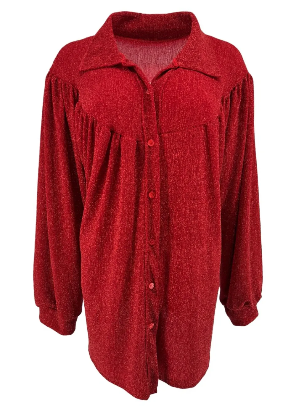 blouse_met_kraag_hals_en__0.webp Blouse met kraag hals en knoopjes Alice met GLITTER rood