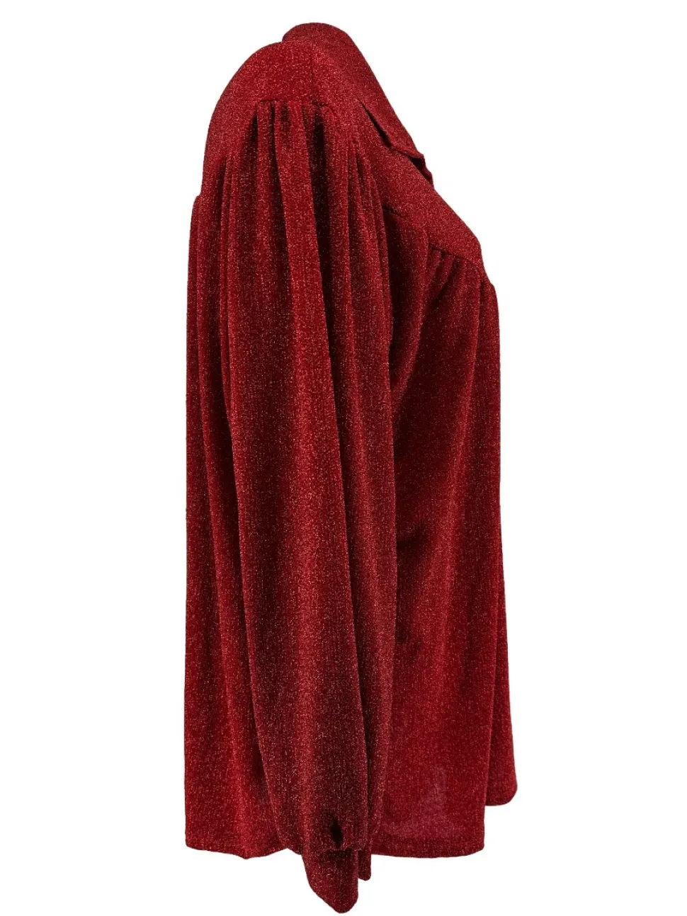 blouse_met_kraag_hals_en__1.webp Blouse met kraag hals en knoopjes Alice met GLITTER rood