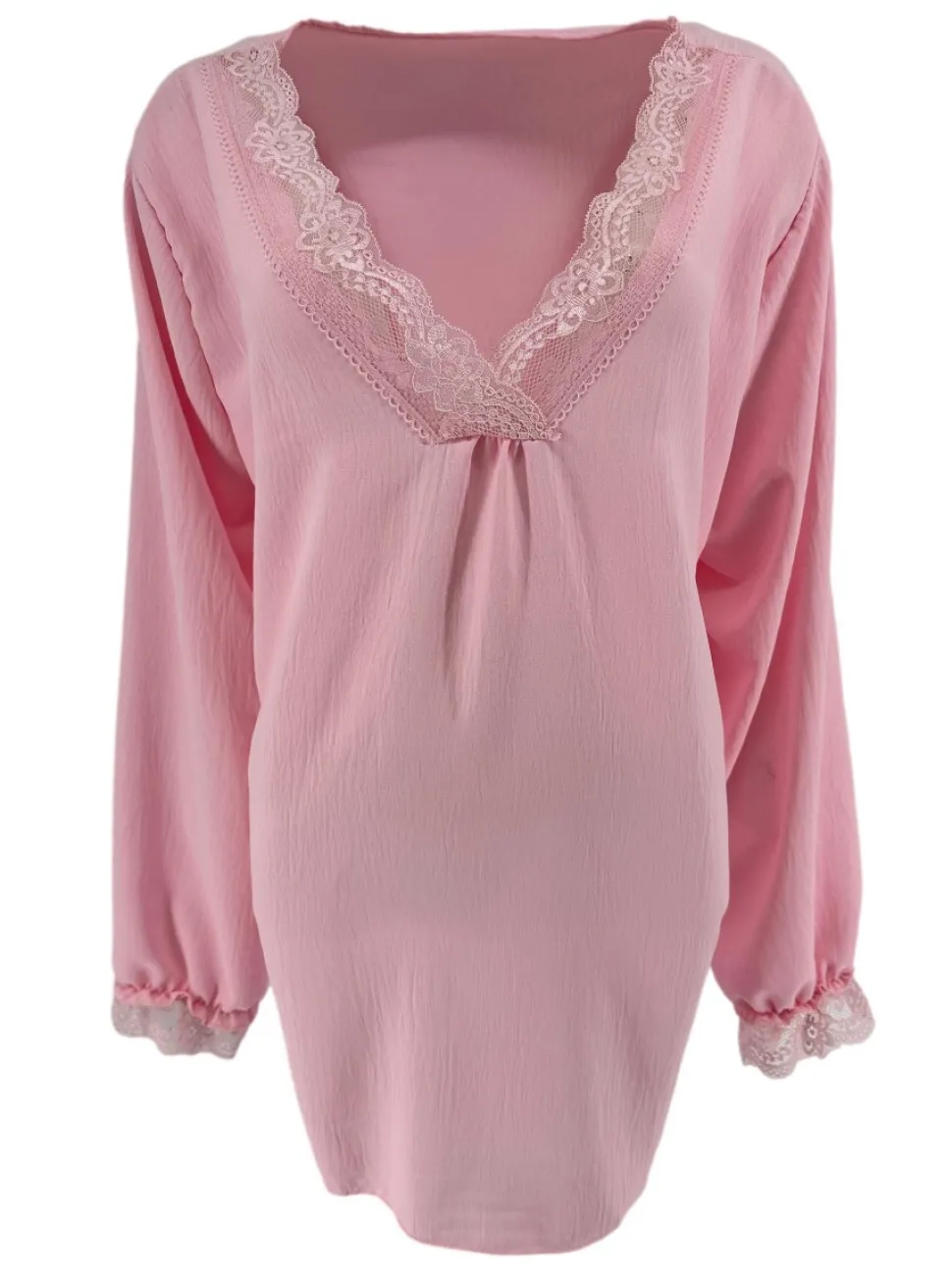 blouse_met_lange_mouw_en__0-3.webp Blouse met lange mouw en kanten v-hals Bea licht roze