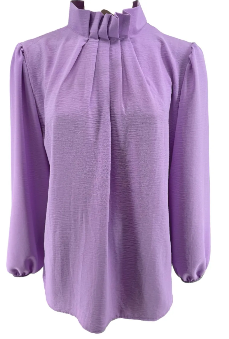 blouse_met_opstaande_boor_0-2.webp Blouse met opstaande boord en smock aan de mouw Sammie lila
