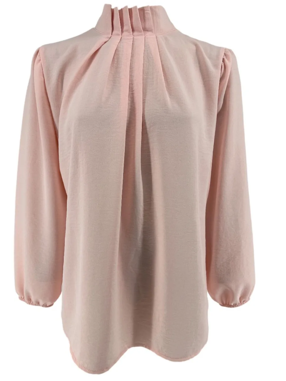 blouse_met_opstaande_boor_0-4.webp Blouse met opstaande boord en smock aan de mouw Sammie licht roze
