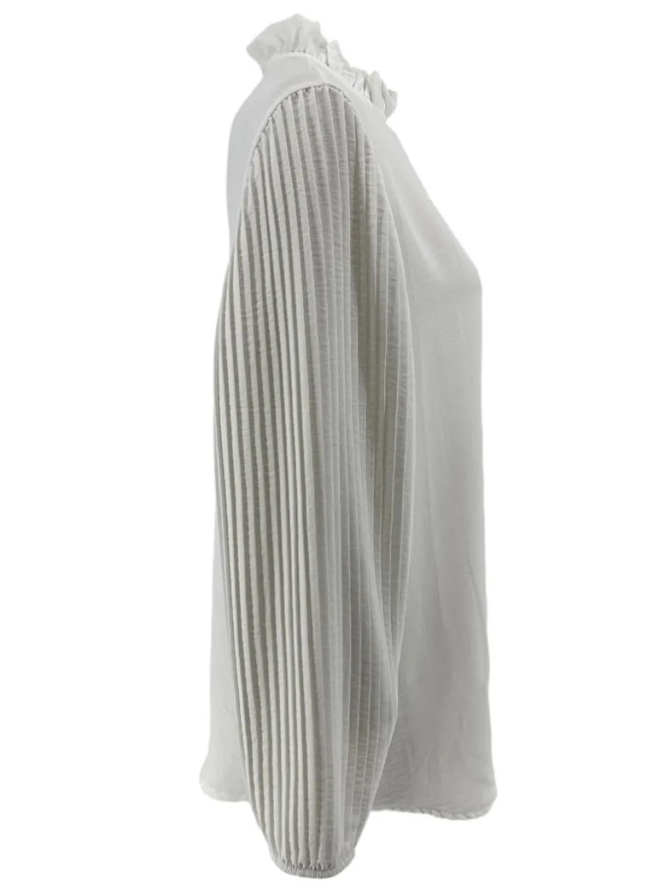 blouse_met_plisse_mouw_en_1-4.webp Blouse met plisse mouw en ruffle aan de hals Karlien off-white