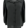 Blouse met plooi in de mouw Tammy zwart