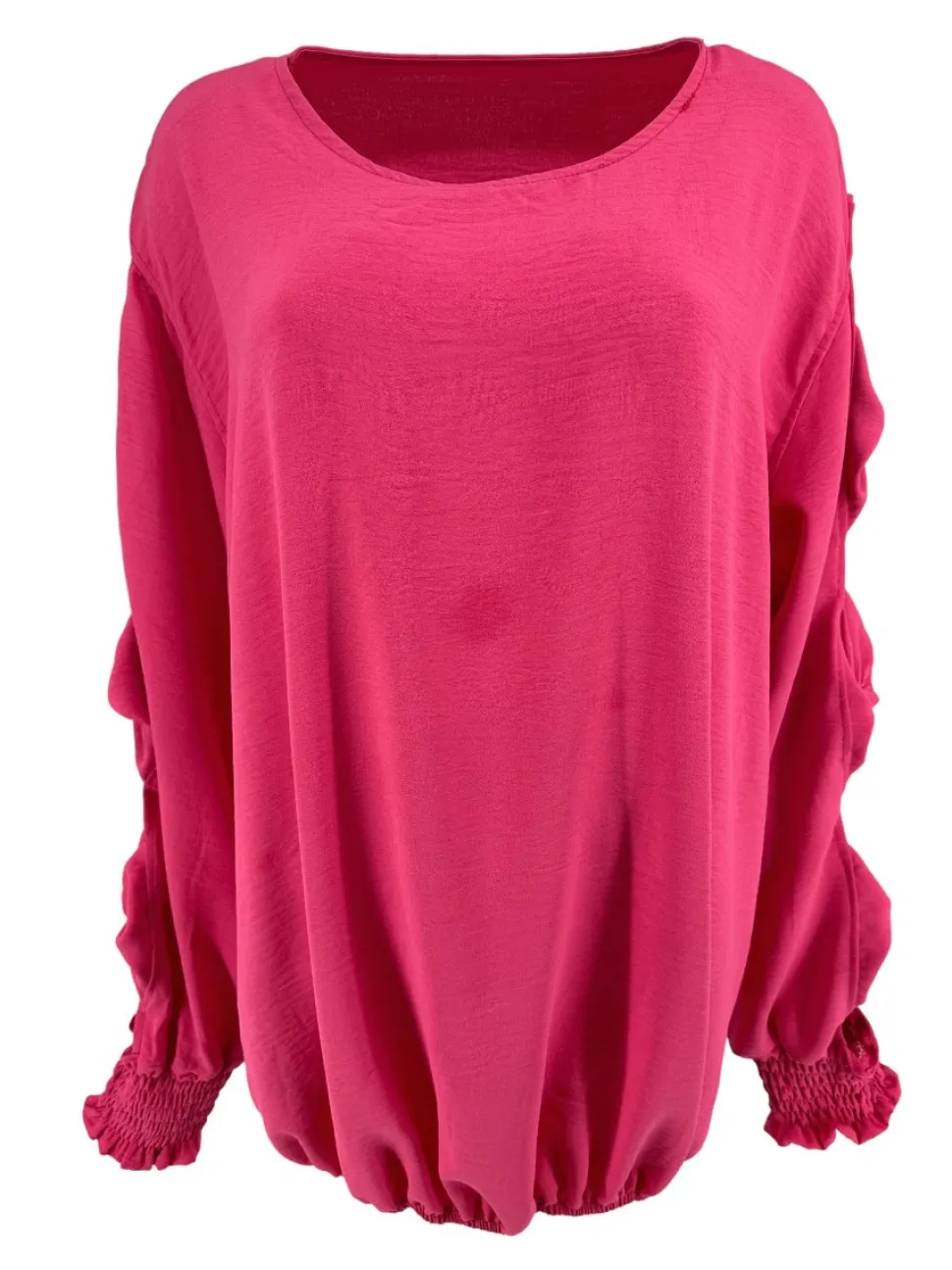 blouse_met_ronde_hals_en__0-1.webp Blouse met ronde hals en open mouw met strikjes fuchsia