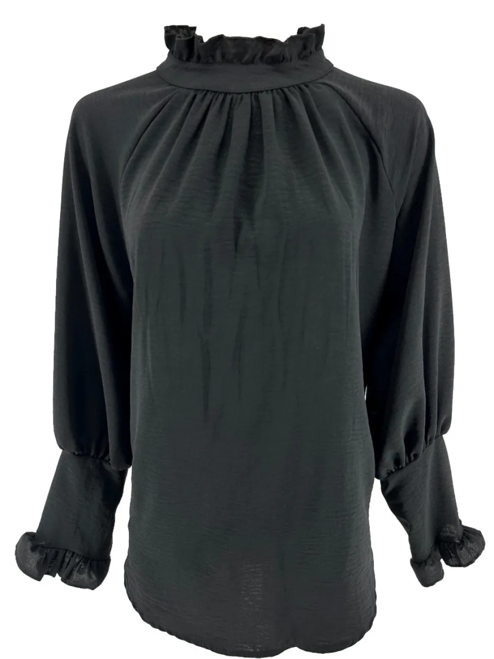 blouse_met_ruffle_en_knoo_0.webp Blouse met ruffle en knoopje in de hals Nicole zwart