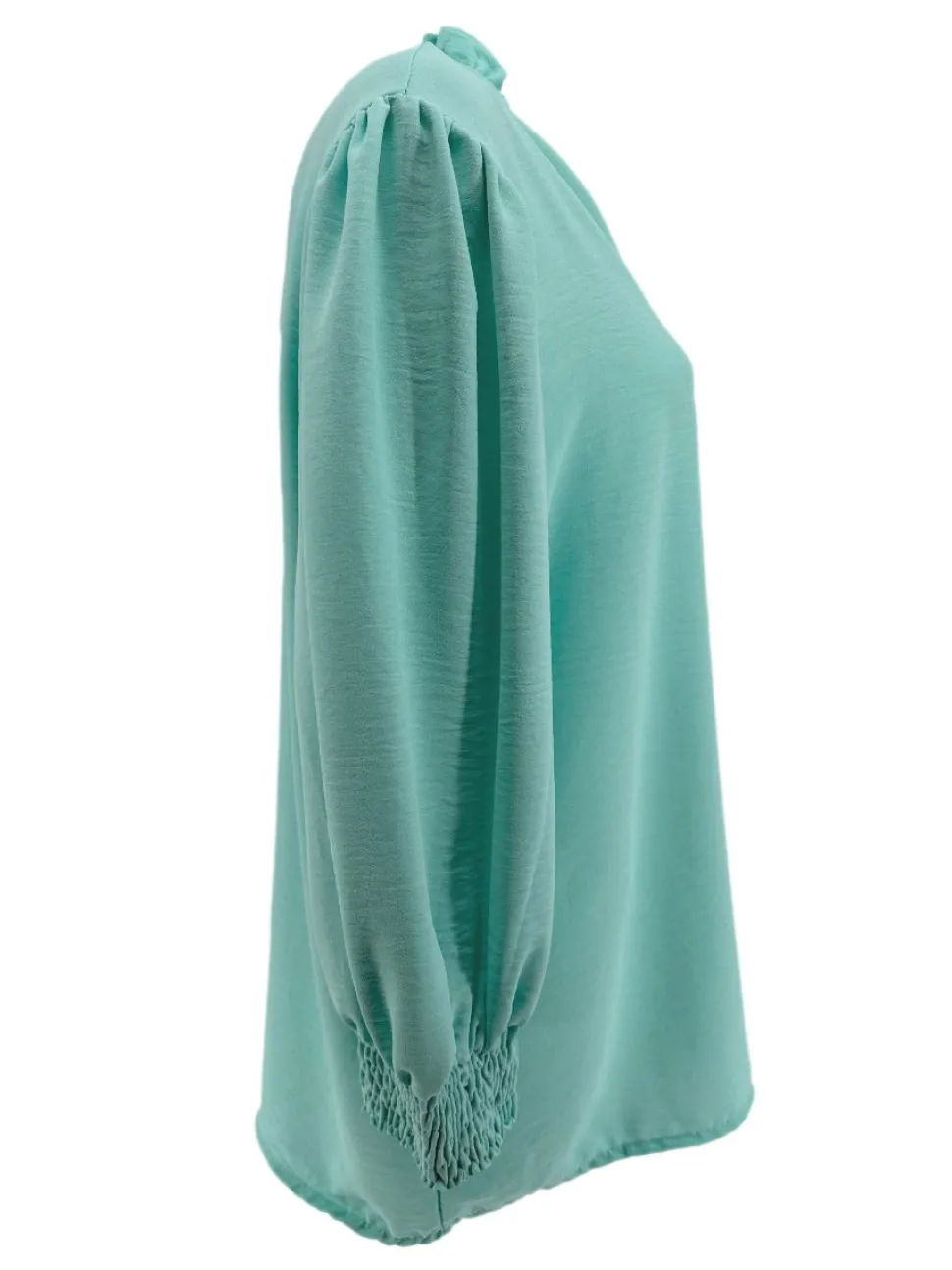 blouse_met_ruffle_en_smoc_1-1.webp Blouse met ruffle en smock aan de mouw Emy mint