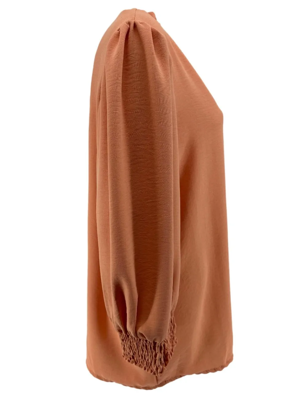 blouse_met_ruffle_en_smoc_1-4.webp Blouse met ruffle en smock aan de mouw Emy apricot