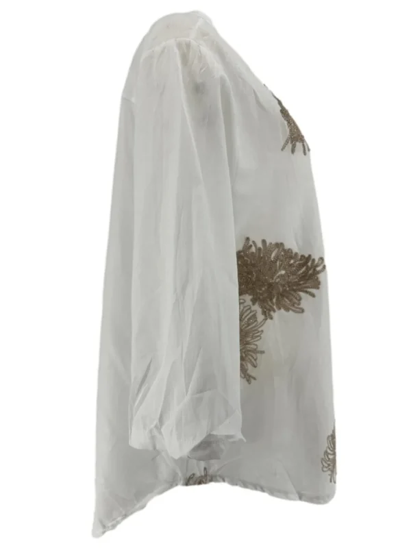 Blouse met sierwerk Nova gold