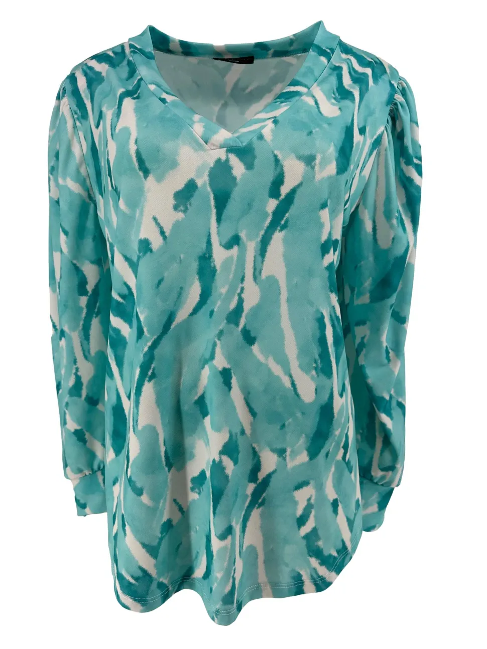 blouse_met_vhals_en_afgew_0.webp Blouse met v-hals en afgewerkt met boord Ivy Clouds mint (SALE)