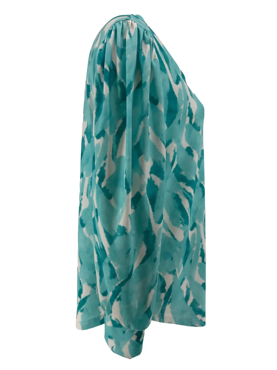 blouse_met_vhals_en_afgew_1.webp Blouse met v-hals en afgewerkt met boord Ivy Clouds mint (SALE)