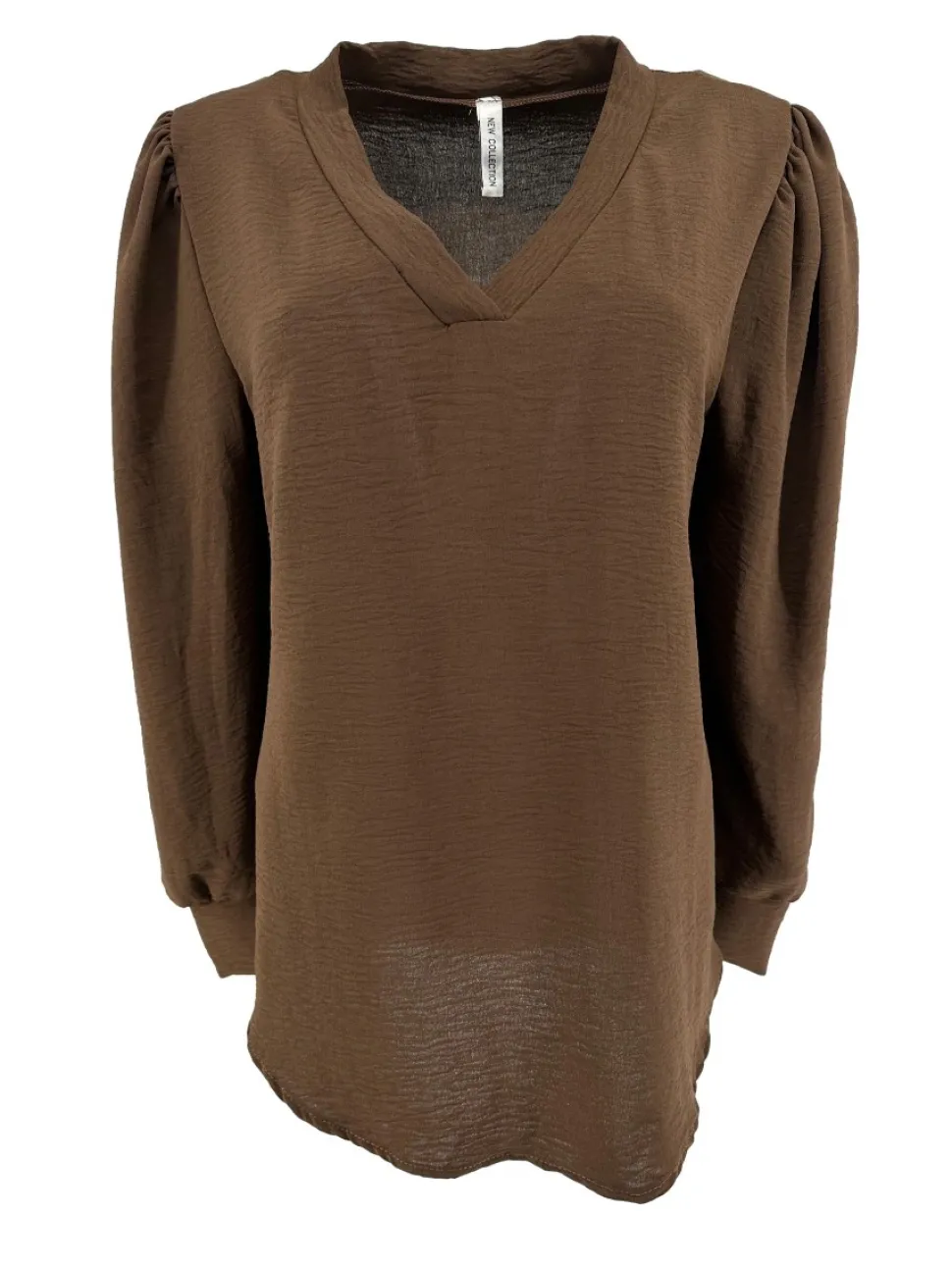 blouse_met_vhals_en_lange_0-5.webp Blouse met v-hals en lange mouw met plooien bruin