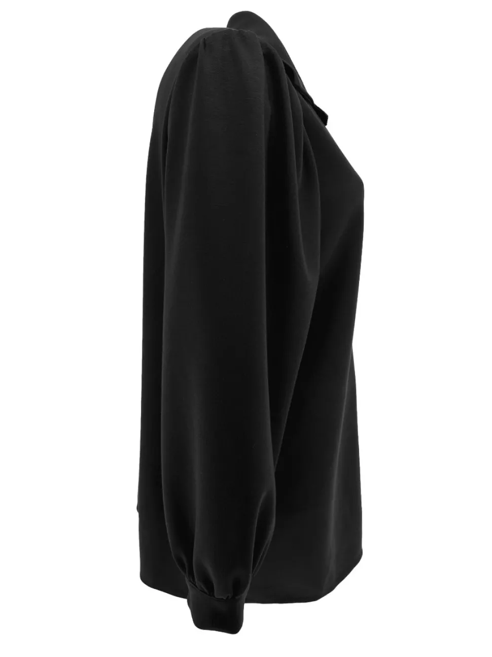 blouse_van_dikkere_stof_m_0-5.webp Blouse van dikkere stof met pofmouw Rhoda zwart.(gts)