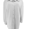 Blouse van dikkere stof met kraag en knopen Mikky off-white.(gts)