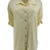 Blouse/poncho met korte mouw Betsy geel