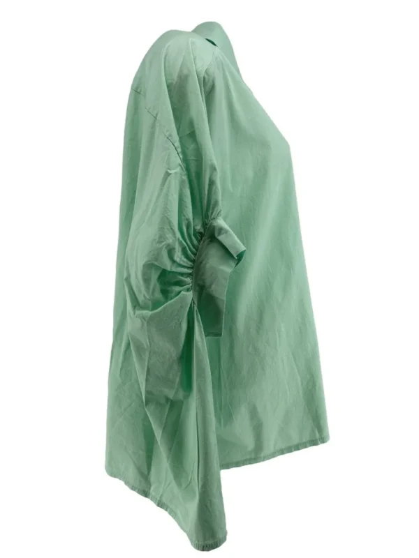 Blouse/poncho met korte mouw Betsy licht groen