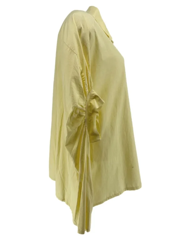 Blouse/poncho met korte mouw Betsy geel