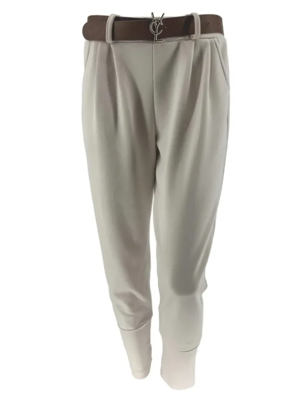 Broek met BAND aan de onderzijde YCL beige