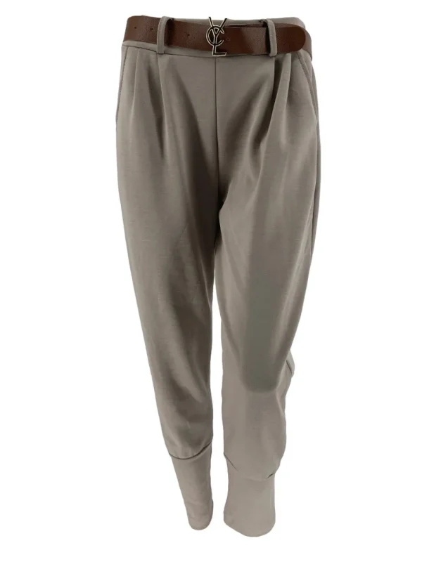 Broek met BAND aan de onderzijde YCL taupe