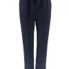 Broek met koord en naad Rhodé donker blauw.(gts)