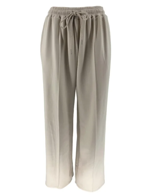 Broek met rechte broekspijp en naad Lizzy zand
