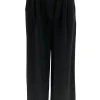 Broek met riem en rechte broekspijp Peggy zwart