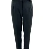 Broek met zakken en gouden details zwart.(gts)