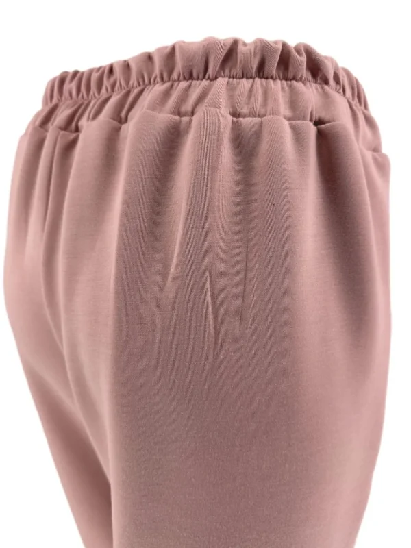 Broek met zakken en gouden details oud roze (GTS)