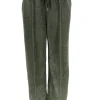 Broek van VELVET met naad en Loveforever koordje army. SALE