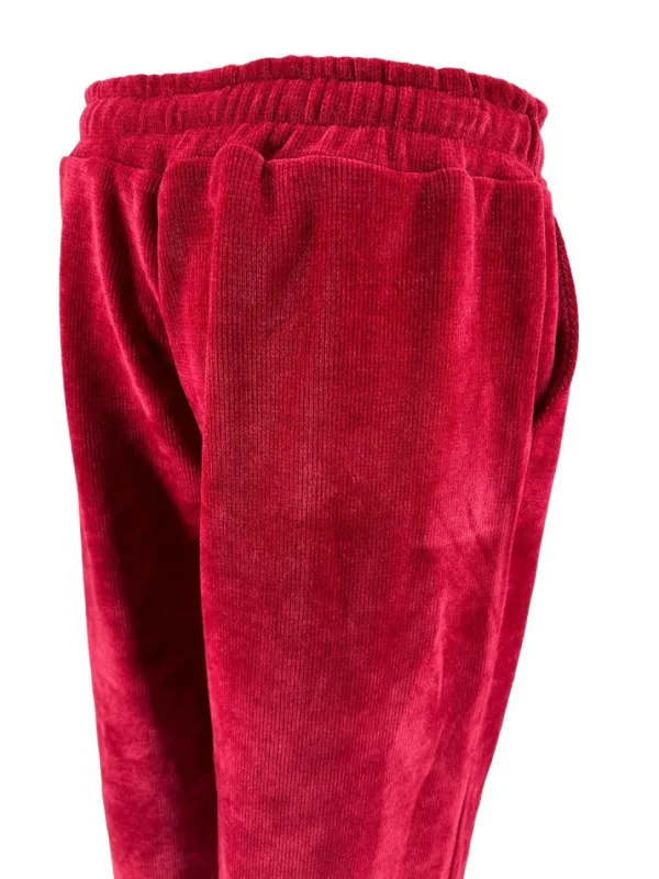 Broek van VELVET met naad en Loveforever koordje rood. sale