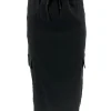 Cargo rok met zakken en koordje zwart (JUP-6) (TKD) (SALE)